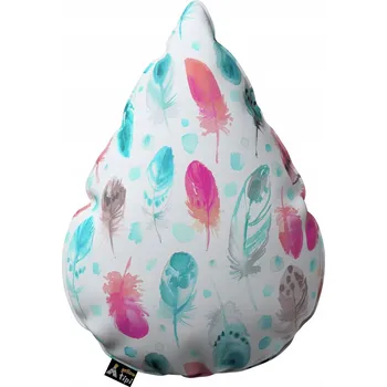 Polštář Yellow Tipi Polštář ve tvaru kapky, barevný