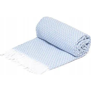 Prostěradlo Deka Rena Home bavlna 130 cm x 190 cm modrá