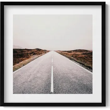 Obraz Dekorativní nástěnný obraz do pokoje Prázdná jednoduchá asfaltová silnice 50x50 cm