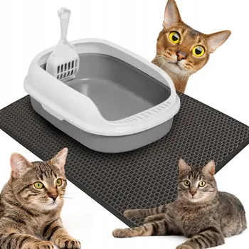 Toaleta pro kočku PRO KOČKY SADA KOČIČÍ TOALETA VELKÁ OTEVŘENÁ STELIVO + LOPATKA + PODLOŽKA DO STELIŠKY