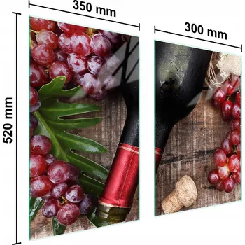 Kuchyňské prkénko Krájecí deska TMK ArtDeko sklo 2 ks