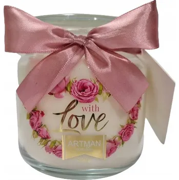 Svíčka Parafínová vonná svíčka with love Artman 1 ks