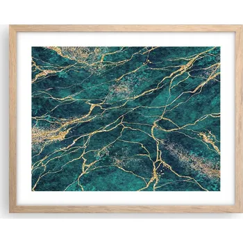 Obraz Obraz plakát na zeď v rámu světlý dub 50x40 abstrakce foto do obýváku