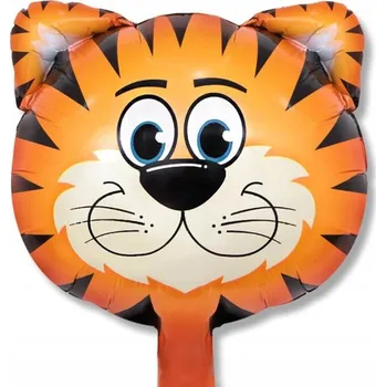 Balónek Fóliový balónek TYGR na KLACEK, 31 cm x 26 cm