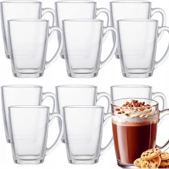 Sklenice Sklenice na kávu a čaj OMAGO 330 ml, 12 ks