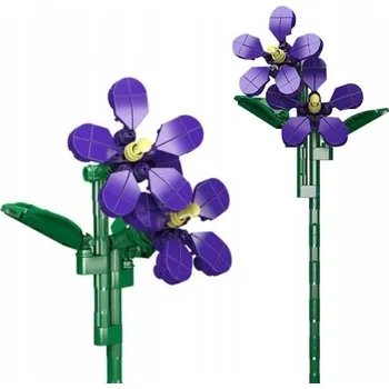 ostatní stavebnice Stavebnice květ fialka fialová 145dílů (145ks)