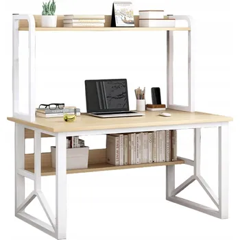 Psací stůl Obdélníkový psací stůl Muvu 120 x 60 x 150 cm světlý dub