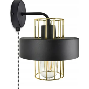 Nástěnné svítidlo Nástěnná lampa Černá Bílá s vypínačem