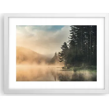 Obraz Obraz plakát v bílém rámu do obýváku 40x30 krajina foto na zeď