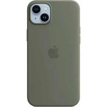 Pouzdro na mobilní telefon Silicone Case iPhone 14 Olive - MagSafe