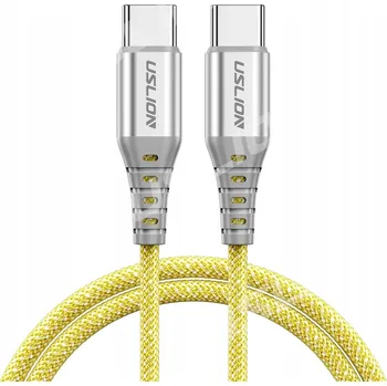 Datový kabel Kabel USLION USB typ C - USB typ C 1 m žlutý