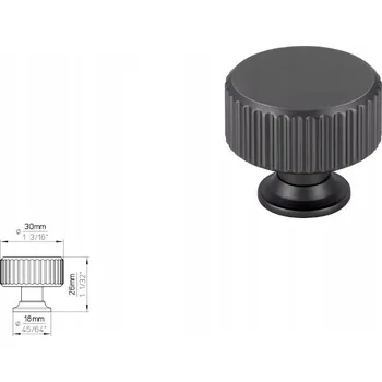 Nábytková úchytka SIRO 2596-30ZN68 antracit matná