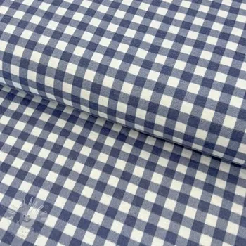 Bavlněná látka FLANNEL Check blue