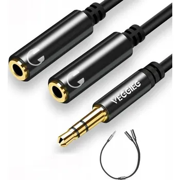 Audio kabel Audio kabel rozbočovač mini jack 3,5mm - 2x mini jack 3,5mm