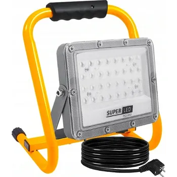 Halogen LED Stavební 50W 5500lm Přenosný s držákem a kabelem 230V se zástrčkou