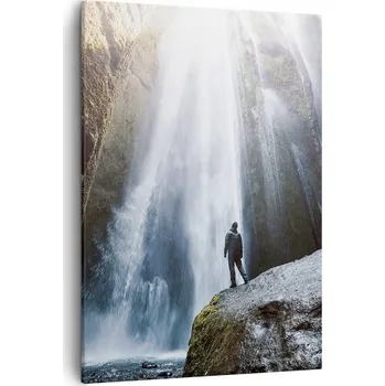 Obraz Obraz na plátně do obýváku ložnice 50x70 vodopád obrazy na zeď canvas