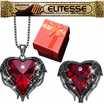 Náhrdelník STŘÍBRNÝ NÁHRDELNÍK 925 SRDCE ANDĚLA