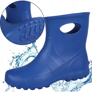 Dámské holínky Modré dámské holínky LEMIGO + rukavice, velikost 40EU