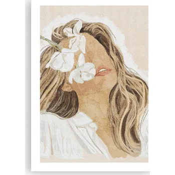 Obraz Plakát bez rámu do obýváku ložnice 50x70 tvář moderní módní obraz