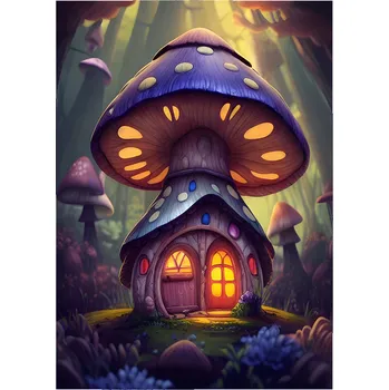 Obraz Puzzle Dřevěné Na kraji Kouzelného Lesa A3