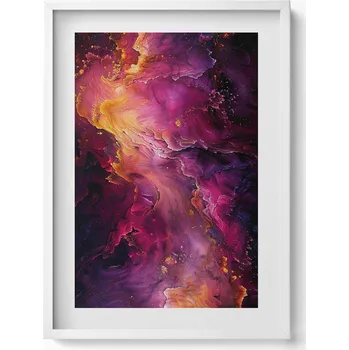 Obraz Nástěnný dekorativní obraz v rámu s grafikou Abstraktní textura 50x70 cm