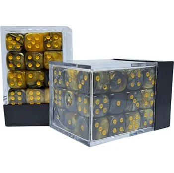 ostatní stavebnice imago Sada šestistěnných kostek - Žluto-černé