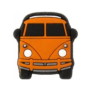 Pracovní obuv Připínáček na boty Crocs Jibbitz Camper Van oranžový