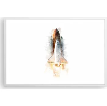 Obraz Obraz plakát v bílém rámu do obýváku 91x61 kosmos foto plakáty na zeď