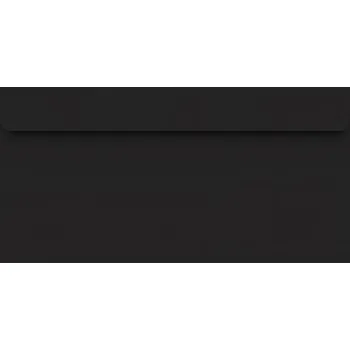 Obálka Ozdobné obálky DL černé Burano Nero 120g 5 ks