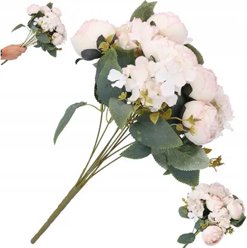 umělá květina Umělé květiny kytice pivoňky jako živé, dekorativní pro aranžmá do vázy