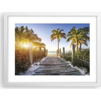 Obraz Obraz plakát v bílém rámu do obýváku 40x30 krajina foto na zeď