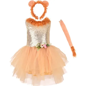 Karnevalový kostým Kostým LEV pro dívky Velikost: S (4-5r)