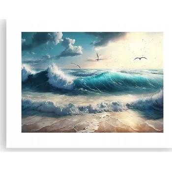 Obraz Obraz plakát do obýváku, ložnice 40x30 moře foto plakáty na zeď bez rámu