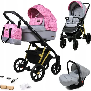 Kočárek Dětský kočárek 3v1 BabyLux MARLUX ALU
