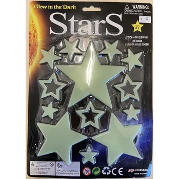 Samolepící dekorace Hvězdy svítící ve tmě 81249 mix variant