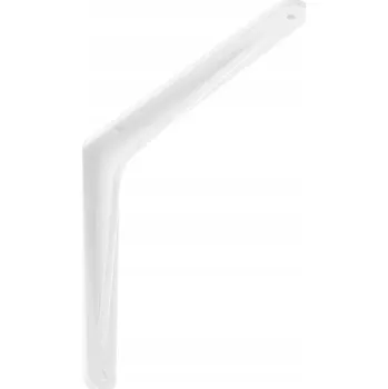 Věšák Držák police podpěra bílá - WFT - hliník 190x165