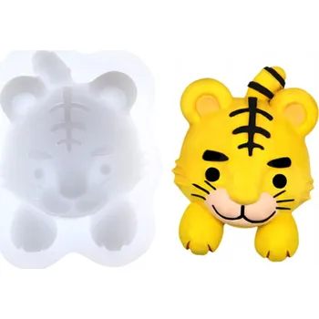 Mýdlo Silikonová formička na mýdlo, tvar Tygr - 1 ks