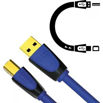 Datový kabel Chord Clearway A-B USB Cable 0,75m