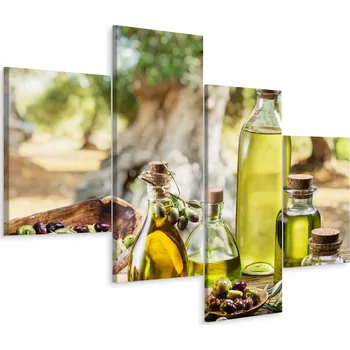 Obraz Vícedílný obraz Čerstvé OLIVY Olivový olej 80x50