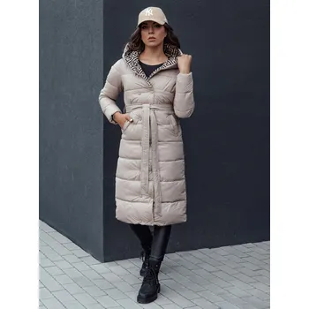 Dámský kabát DStreet Grace TY4518 béžový XXL