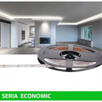 LED páska Ekonomická LED páska IP63 12V 30 LED/m 2,4W/m studená bílá (5)