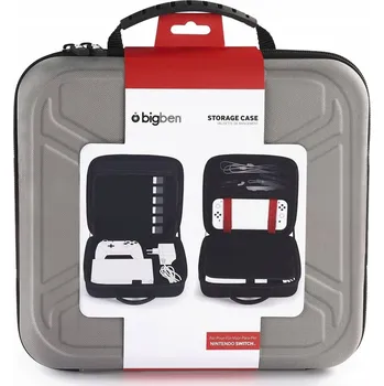 Herní konzole BigBen Velké přepravní Pouzdro pro Nintendo Switch - šedivá