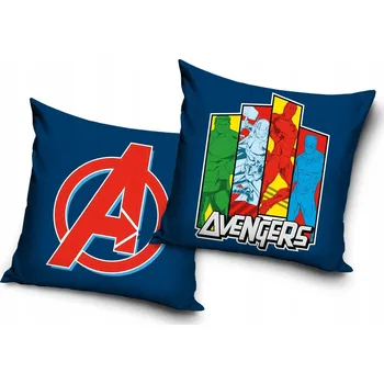 Povlak na polštářek POVLAK plyšové dekorativní na polštář AVENGERS 40x40 cm MARVEL SAMET