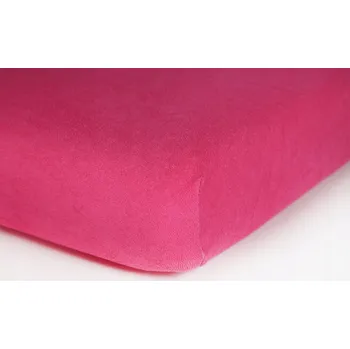 Prostěradlo FROTÉ PROSTĚRADLO S GUMOU 160x200 RŮŽOVÉ