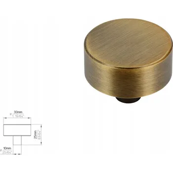 Nábytkové kování Nábytková úchytka SIRO 2508-33ZN79 staromosaz kartáčovaná