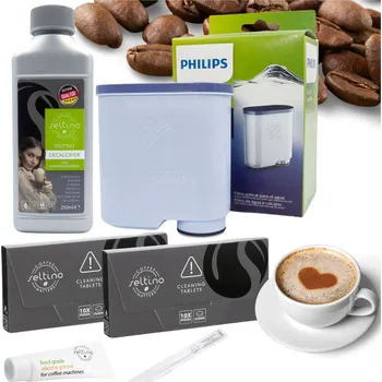 Příslušenství pro přípravu kávy Filtrační patrona Philips CA6903 + 2x čisticí tablety + odvápňovací prostředek + mazivo 1 ks