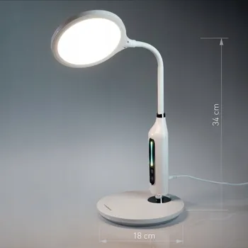 Lampička LED stolní lampa SMD 10W 500LM s dotykovým panelem, bílá TS2245