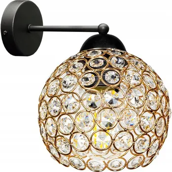 Nástěnné svítidlo Skleněná lampa Nástěnné svítidlo Zlaté nástěnné svítidlo GOLD