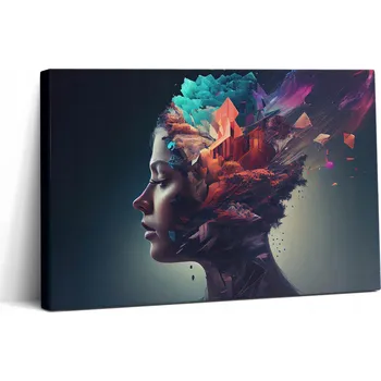 Obraz Foto Obraz Plátno Do Obýváku Dekorace Interiéru Emoce Abstrakce Žena
