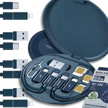 Datový kabel Sada kabelů USB - USB typ C / microUSB / Lightning Remax